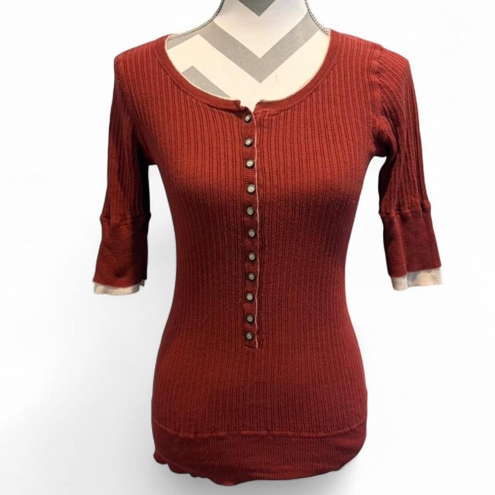 Maurices Red Layered-Look Top